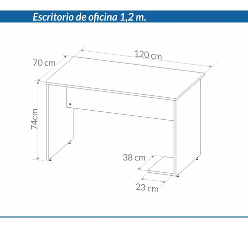 D_650669-MLA86041079551_062025-O.jpg Escritorio P- Oficina Sin Cajon. (opiconal) 1.20 X 0.70 3911