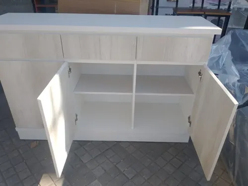 Bahiut Rack Vajillero 3 Caj. 4 Puertas- Mdf- 140 X 90 X 39