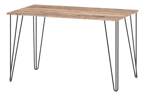 D_651775-MLU76380262444_052024-O.webp Mesa Comedor Living Cocina Rectangular 1,20mt Industrial Atakama Patas Negras Dielfe Negro