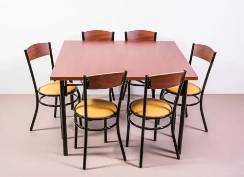 Combo Cocina Comedor Mesa Cuadrada 120x120 + 6 Sillas Vienes