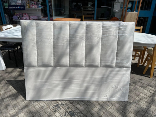 Respaldo P- Sommier Tapizado Canelon Vertical 160 X 120