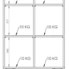 D_654690-MLA104330234840_012026-O.webp Biblioteca Estantería Melamina Diseño Industrial Moderna Organizador Oficina Living Estudio Exhibidor Columna Modular 2 Cuerpos 2 Puertas 6 Estantes Atakama Patas Negras Le076 Dielfe