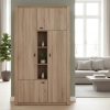 Modular Cristalero Living Comedor Melamina. 1.00 Mt Toledo