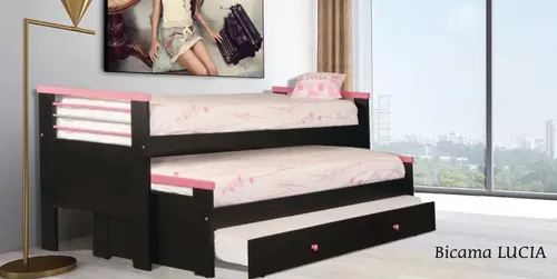 Cama Nido Bicama Lucia Con Carro-. Mdf Laqueado Cod. 311