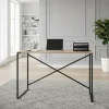 D_656087-MLA100112217607_122025-O.webp Escritorio Para Oficina Y Hogar Melamina Madera 120 Cm Roble Kendal Con Caño Negro Moderno Minimalista Home Office Mesa... Roble Kendal / Negro