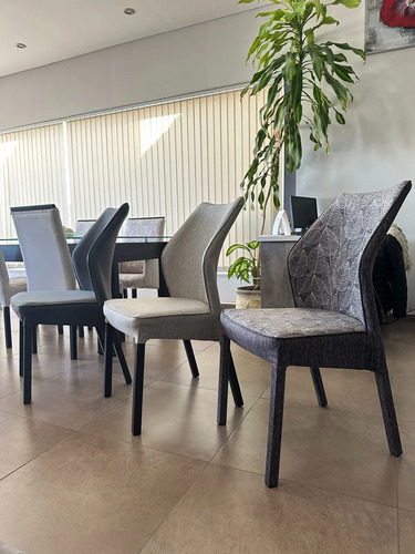 Juego De 6 Sillas Cocina Comedor Luxor Tapizadas