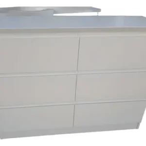 Comoda Chiffonier Laqueada Con 6 Cajones Prisma- 116-86-39