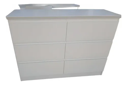 Comoda Chiffonier Laqueada Con 6 Cajones Prisma- 116-86-39