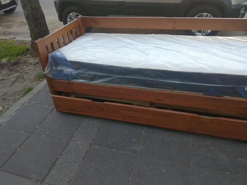 Divan Cama Con Carro Cama Mediterraneo Cod. 110 Pino Lustra