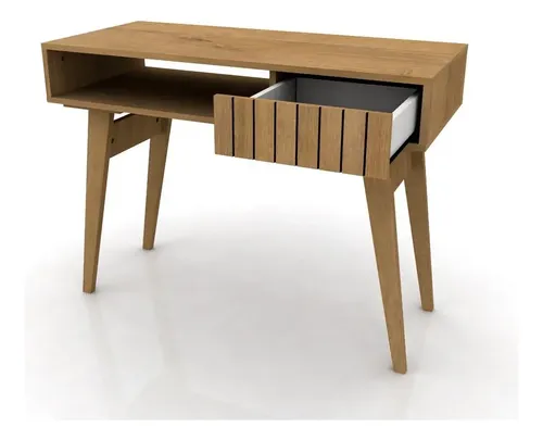 Escritorio Con Cajon Y Estante Escandinavo- 100 X 44- 334250