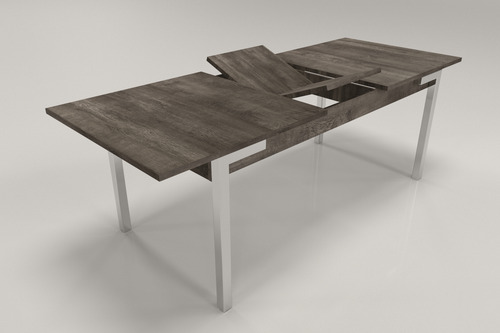 D_663656-MLA82066360363_012025-O.jpg Mesa Cocina Comedor Extensible 180 A 225 X 0.90. B. Cromado