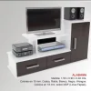Rack Para Tv Led- Alabama- Melamina- 150 X 90- 2 Caj. 1 Pta