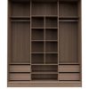Ropero Placard 3 Puertas, 4 Cajones Nature 182 X 219 X 60