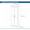 Despensero Organizador 2 Puertas- 180 X 58 X 34- Cag 181