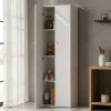 D_666075-MLA101673499813_122025-O.webp Despensero Cocina Alacena Organizador 2 Puertas 4 Estantes Blanco Melamina Resistente Alto 180 Cm Multiuso Guardado Despensa Hogar Comedor Moderna Fácil Limpieza D062 Dielfe