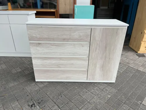 D_666280-MLA75857360018_042024-O.webp Comoda Cajonera- 4 Cajones- 1 Puerta 120 X 85-44 - Melamina