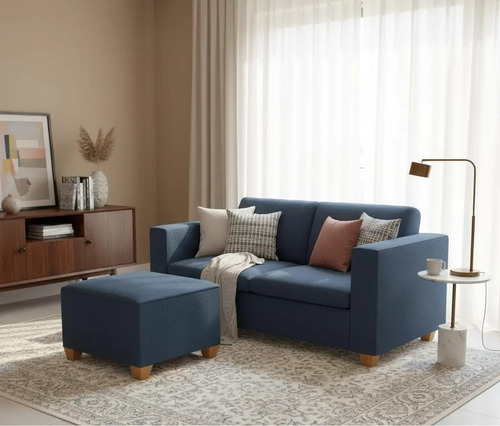Sillón De Living Esquinero Dos Cuerpos Con Camastro
