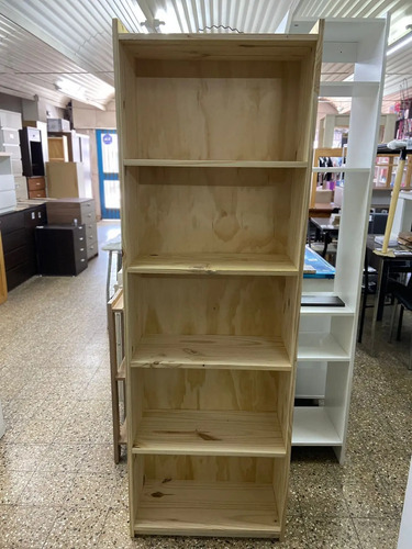 Estanteria Biblioteca Pino Macizo- 5 Estantes- 180 X 60 X 25