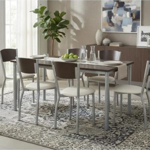 D_672673-MLA93310862889_092025-O.jpg Combo Juego Comedor Mesa + 6 Sillas Respaldo Madera Mod.13