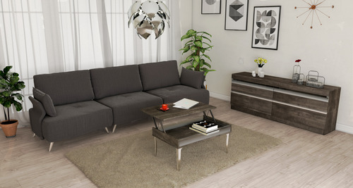 D_672794-MLA72165722969_102023-O.jpg Mesa De Living Luar- Elevable- Patas Cromadas- 90 X 56