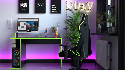 D_675074-MLA81755296095_012025-O.jpg Escritorio Mesa Gamer Para Pc- 1.29 X 90 X 60- Cod. 3047