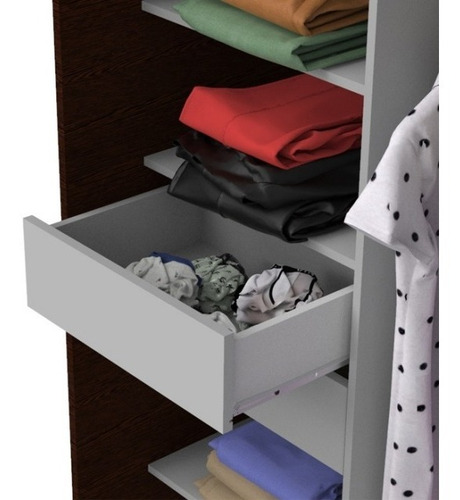 Ropero Placard Organizador- 2 Ptas Corred. 2 Caj. Pe-135