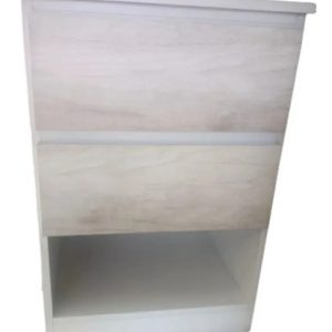 D_675760-MLA83783436974_042025-O.jpg Mesa De Luz Para Sommier- 2 Cajones Corred. Met 64 X 42 X 38