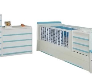 Cama Cuna Funcional Romana Con Carro-. Mdf Laqueado Cod. 205
