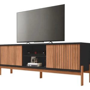 D_676314-MLU76877462693_062024-F.jpg Soporte Para Tv Tannen Con 2 Puertas De Hasta 72 Pulgadas Beanijó/black, Color Negro