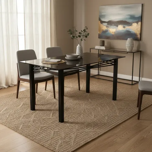 D_676678-MLA92914468812_092025-O.webp Mesa Cocina Comedor Cristal- Vidrio 160 X 80. Base Caño 3