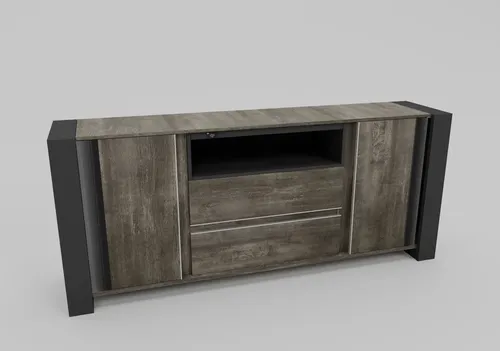 Bahiut Vajillero Dynamic 180 X 85 Con Usb, Cajones Y Puertas