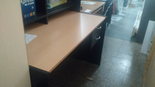 Escritorio Oficina Con 2 Cajones- Melamina 18 Mm Cod 911