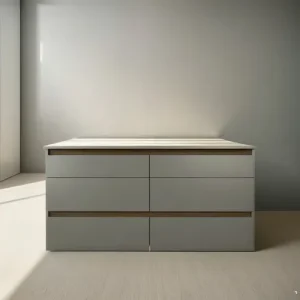 D_680806-MLA99434238244_112025-O.webp Cómoda Cajonera Chifonier Dormitorio 6 Cajones Color Gris