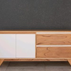 Rack Para Led Nordico Paraiso Melamina Blanca 150 X 60 X 40