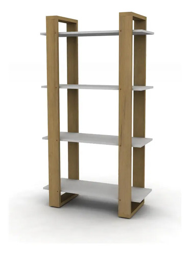 Estanteria Biblioteca Nordico 4 Estantes Cod. 323081 Woodlik