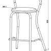 D_686065-MLA69537859938_052023-O.webp Banqueta Taburete Alto. Con Respaldo De Caño Bml 017