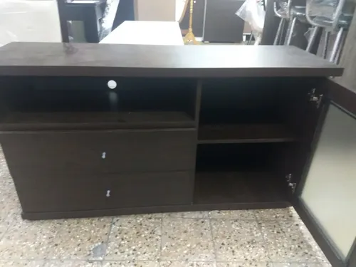 Rack Mesa Para Tv Led 55- 1 Puerta. 2 Cajones- 120 X 64 X 37
