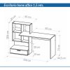 D_688400-MLA85671058270_062025-O.jpg Escritorio Organizador Con Un Cajon. 150 X 132 X 45- Oes 105