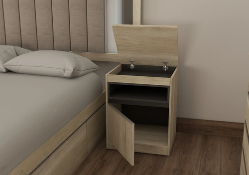 D_689836-MLA78788709453_082024-O.jpg Mesa De Luz Para Sommier Kyomu C/ Secreter Y Cerradura
