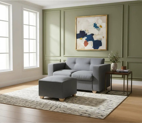 Sillón De Living Esquinero Dos Cuerpos Con Camastro