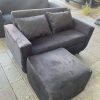 Sillón Living Recto 2 Cuerpos- Premium + Cubo