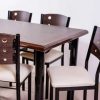 Combo Juego Comedor Mesa Comb + 6 Sillas Caño Resp. Mod. 7
