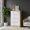 D_692240-MLA92859511808_092025-O.webp Cajonera Chifonier 4 Cajones Murano 60 X 101 X 43
