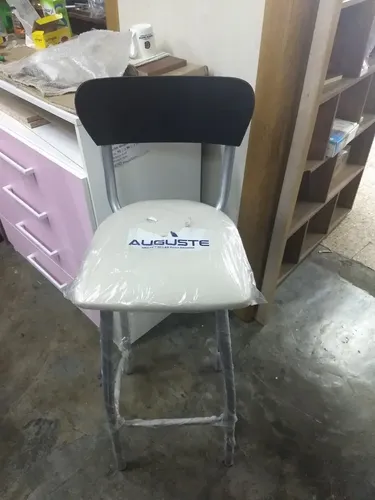 D_692866-MLA28247429718_092018-O.webp Taburete Banqueta Alta. Asiento Tapizado- Respaldo Madera