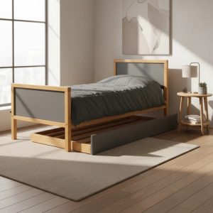 Cama 1 Plaza Con Carro Marinero. Pino Macizco. De France