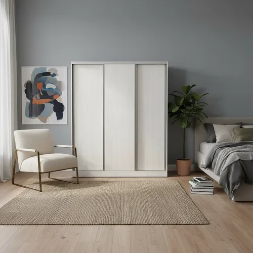 Ropero Placard 3 Puertas, 4 Cajones Nature 182 X 219 X 60