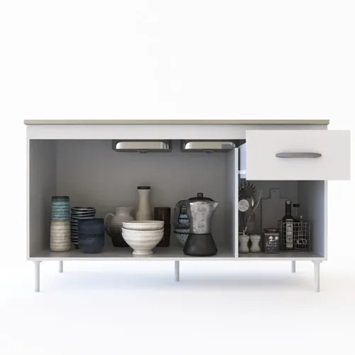 D_693824-MLA52148051611_102022-O.webp Bajo Mesada + Alacena + Mesada Acero Inox. 1.40 X 50- Dl 604