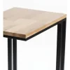 Mesa De Arrime Tapa Lustrada 48 X 35, Base De Caño Pintado