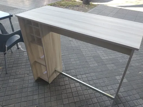 Barra Cocina Desayunador. Melamina. 120 X 102 X 50 Cod. 360