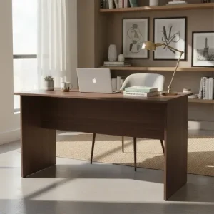 Escritorio Con Cajón Melamina De 135 X 75 X 59 Wengue